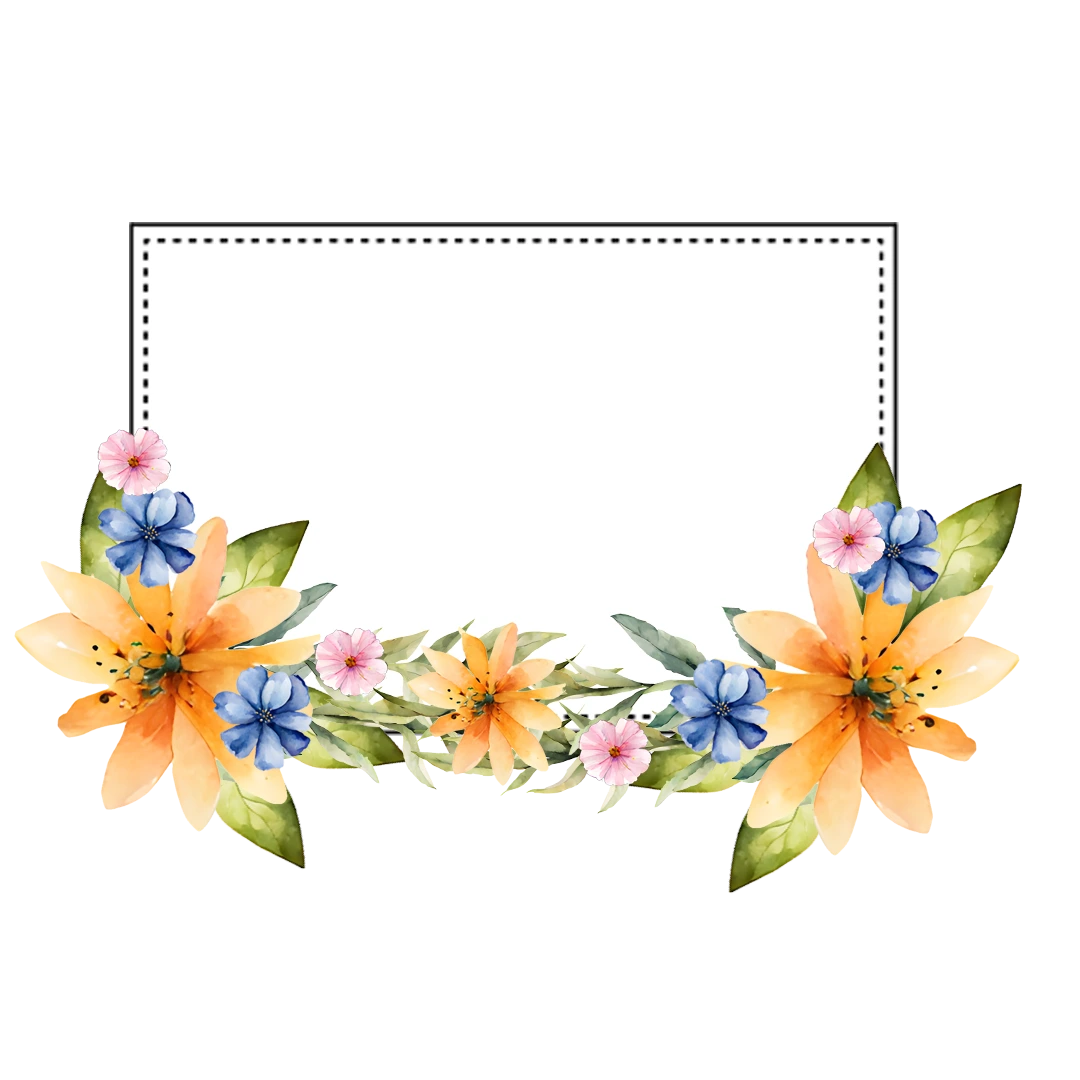 Download Transparent Floral Frames PNG Blossom Your Designs_13.webp